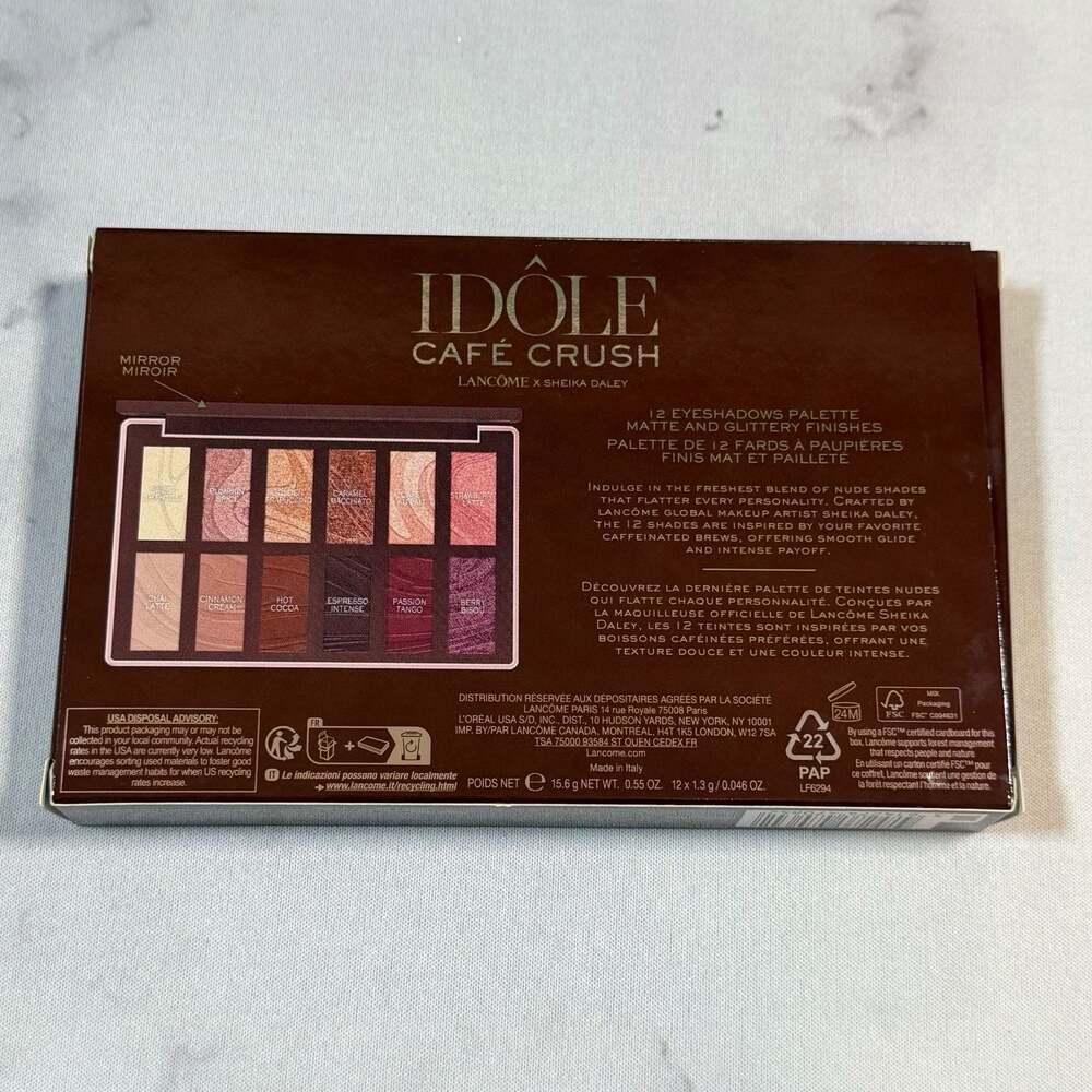 Lancôme x Sheika Daley Idôle Café Crush Eyeshadow Palette BNIB - Picture 5 of 5